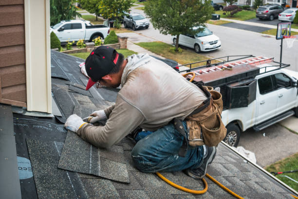 Professional Roofing technician working in Dana, NC